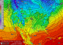 Thanksgiving 2011 - GFS Temperature Forecast