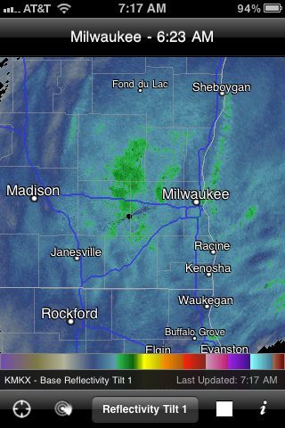 Radar - Milwaukee, Wisconsin Snow - February 2012